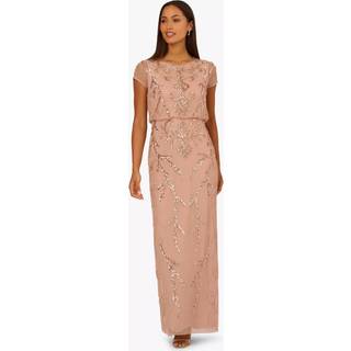 Adrianna Papell Adrianna Papell Studio Petite Perleblouson Lang Kjole - EU 36 (UK 8)