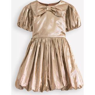 Boden Boden Gold Bubble Hem Party Dress - 116-122cm (6-7 Years)