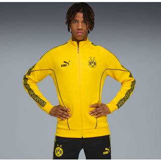 PUMA Borussia Dortmund KING Anthem Jacket Men, Clothing, Faster Yellow/Black, S
