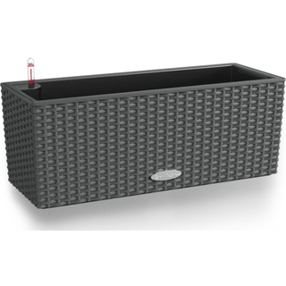 Lechuza Balconera Cottage udendørs krukke til blomster med selvvandingssystem Granit 50 x 19 x H19 cm