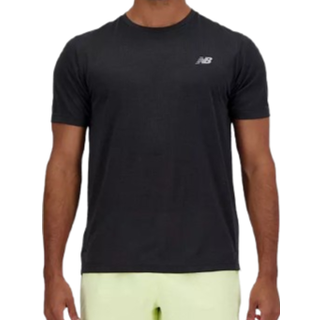 New Balance Herre T-shirt Str. S - Reflekser, Ideel til Løb & Fitness - Sort