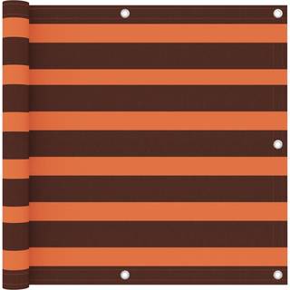 altanafskærmning 90x500 cm oxfordstof orange og brun