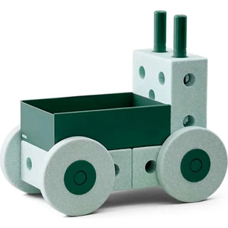 Modu 3-i-1 gåvogn aktivitetslegetøj i skum - Ocean mint/ Forest green