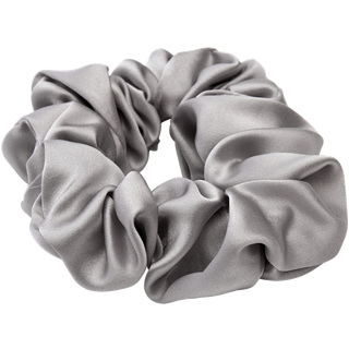 Lenoites Mulberry Silk Scrunchie Grey