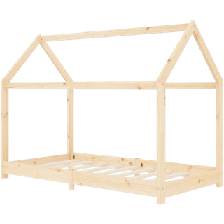 Sengestel Til Børneseng Massivt Fyrretræ - Brun / 70 x 140 cm