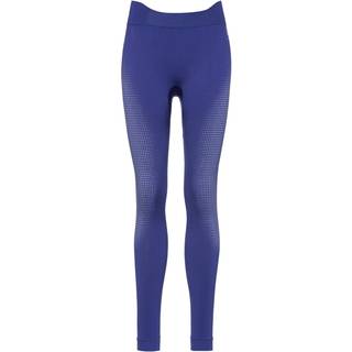 Odlo Women's BL Bottom Long Performance Warm Eco Syntetisk undertøj Damer størrelse M farve blå