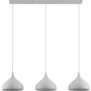 Hængelampe Elamira Lindby, dæmpbar, Hvid/opal, Stue/spisestue, Metal, Moderne