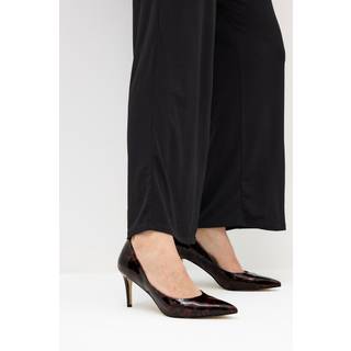 Lts Brown Tortoise Pointed Court Heel In Standard Fit Size Standard > 8 - Standard 8