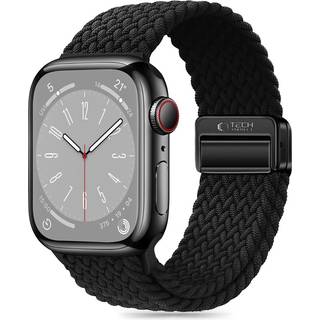 Apple Watch Series 11/10/9/8/7/6/SE 3/SE Tech-Protect NylonMag-rem - 40mm/41mm/42mm - Sort