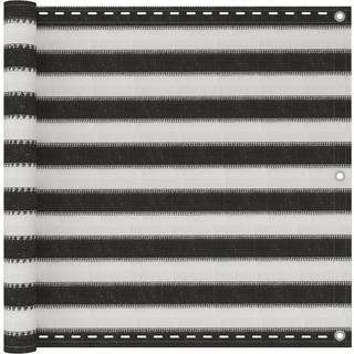 balkonafskærmning HDPE 90x500 cm antracitgrå og hvid
