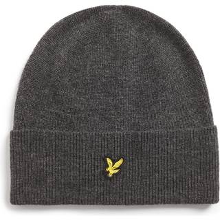 Lyle And Scott Ribbed Beanie Hat Grey