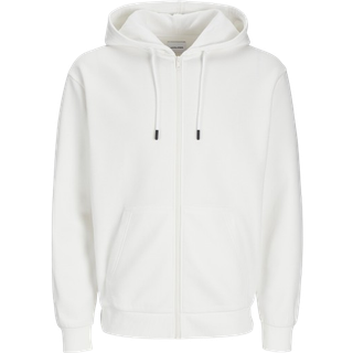 Ensfarvet Hættetrøje Med Lynlås