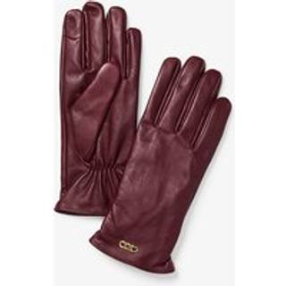 MK Leather Gloves - Red - Michael Kors - XL