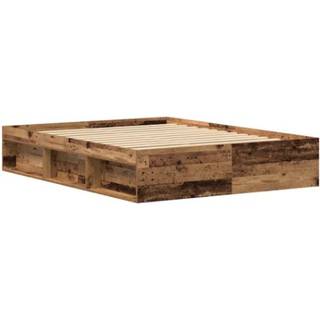 Sengeramme Uden Madras 200X200Cm Konstrueret Træ Antikt Træ Gammelt Træ - 150 x 200 cm
