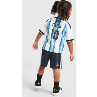 Argentina 26 Messi hjemmebanesæt til børn - White / Icey Blue / Light Blue - 98
