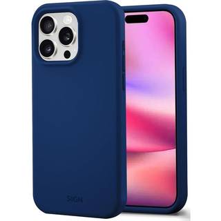 SiGN Liquid Silicone Cover til iPhone 16 Pro - Blå