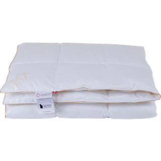 Dobbeltdyne 240x220 cm - Svinedrengen - moskusdun - lun - Ringsted Dun