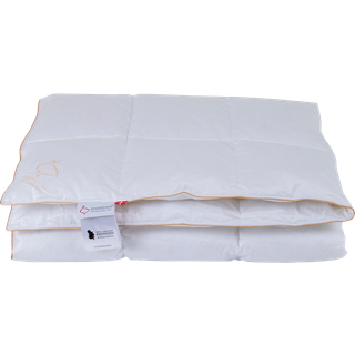 Dobbeltdyne 240x220 cm - Svinedrengen - moskusdun - sval - Ringsted Dun