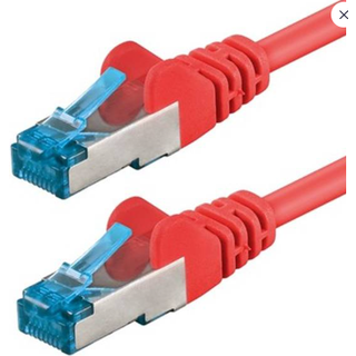 CAT 6a S/FTP netværkskabel Rød | 2 meter | PRIS-MATCH