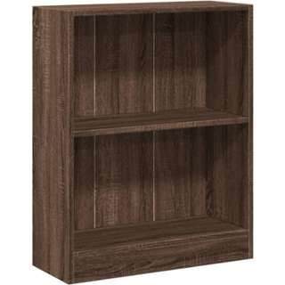 bogreol 60x24x76 cm konstrueret træ brun egetræsfarve