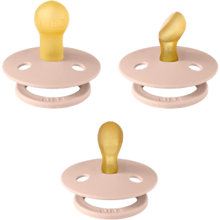 BIBS Try-it Colour Sut 3-pak Latex Str. 1, Blush