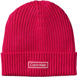 Cotton Cashmere Blend Beanie - Pink - One Size