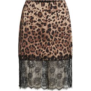 Noisy May - Nminferno Short Satin Lace Skirt - 5066315 Black Leo