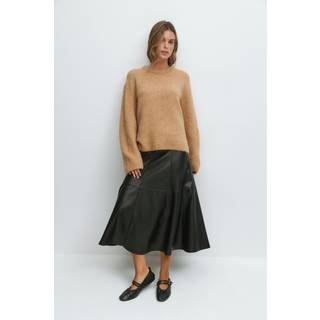 Gina Tricot-Crew neck knitted sweater-Trøjer-Hvid-XL-Dame