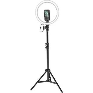 Baseus Live Stream / Selfie LED Ring Light m. Mobilholder & stativ