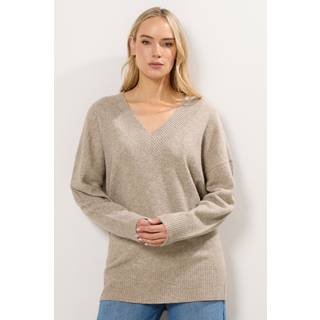 Lts Tall Natural Brown Vneck Jumper Size 22-24