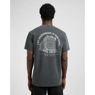 Lee Workwear Relaxed Graphic Tee Washed Black Size L