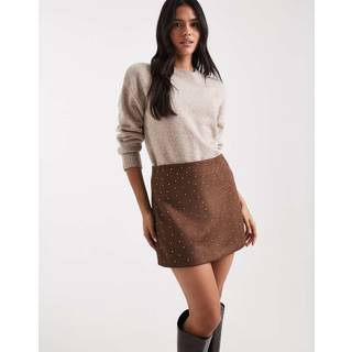 Only - Lva Life Short Stud Skirt - 4858557 Carafe