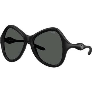 DIESEL Unisex DL3010U 200287 Solbriller Injiceret Sort Grå Cat Eye Normal