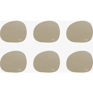 RAW Silicone - soft surface coaster / glasbrikker - mellow clay 6 stk