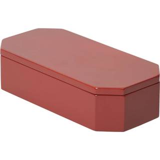 Ferm Living Nova Opbevaringskasse 10x20 Cm - Skrin og æsker Bambus Picante Red - 1104271950