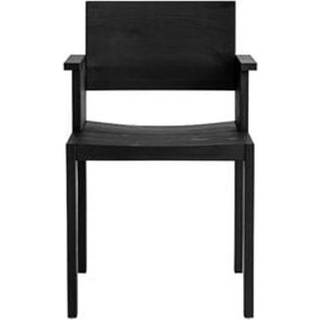 Vaarnii 016 Maasto Spisestol Med Armlæn - Stole Fyrretræ Sort - 201011