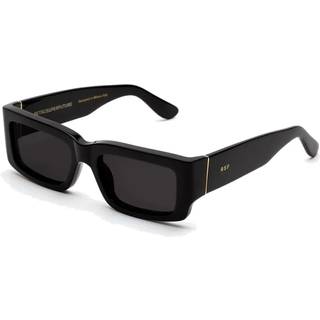 Retrosuperfuture Unisex 47X NOTTE BLACK Solbriller Acetat Sort Sort Firkantet Normal