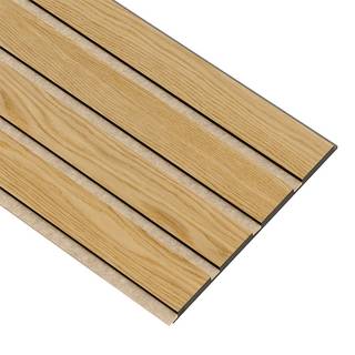 I-Wood Medio+ 4-lamel akustikpanel, klar olieret, beige filt og sort kerne, egefiner, 17 x 300 x 2780 mm