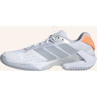 adizero Ubersonic 5 Tennis sko - Cloud White / Halo Blue / Beam Orange - 41 1/3