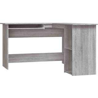 L-Formet Skrivebord 120X140X75 Cm Konstrueret Træ - Grå sonoma-eg