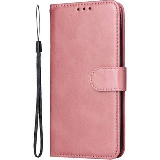 EIDERWOOD Realme 14X (5G) / C75 Kunstlæder Flip Cover m. Strop - Lyserød