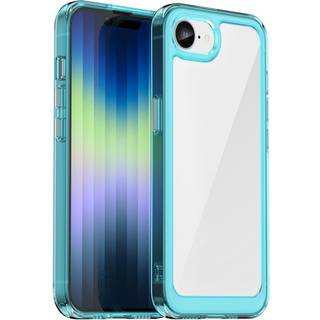 EIDERWOOD iPhone 16e Hybrid Plastik Bagside Cover - Gennemsigtig / Turkis