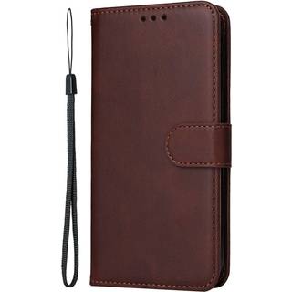 EIDERWOOD Motorola Moto E14 (4G) / G04 (4G) / G04s (4G) / G24 (4G) Kunstlæder Flip Cover m. Strop - Brun