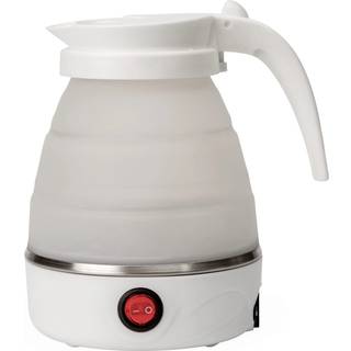 Platinet foldelig ElKedel/Vandkoger i rustfrit stål & silikone - 0.6L / 600W - Hvid