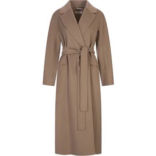 'S Max Mara Enzo virgin wool wrap coat - beige - XXS