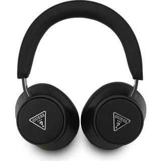 Guess Saffiano Triangle Logo ENC trådløse hovedtelefoner - Sort
