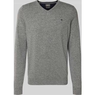 Fynch-Hatton Herren Pullover grau unifarben