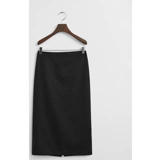 GANT Dame Midi pencil-nederdel i uldblanding (40) Sort