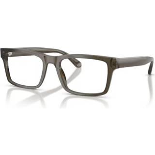 Emporio Armani Mand EA3254 6249 Optiske stel Acetat Grå Transparent Firkantet Normal