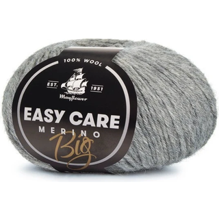 Mayflower Easy Care BIG 152 Lysegrå Indhold: 100% ren merinould Vægt/længde: 50 g = ca. 85 m Anbefalede pinde: 5.00 mm Strikkefasthed: 10 x 10 cm = 18 m x 26 p Vask: Maskinvask ved 40°C / Anvend ikke alm. flydende vaskemiddel / Flydende uldvaskemiddel kan anvendes.